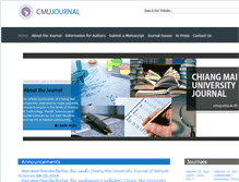 Tablet Screenshot of cmuj.cmu.ac.th
